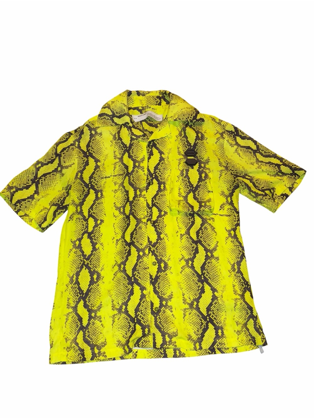 Off white snake holiday mens S shirt